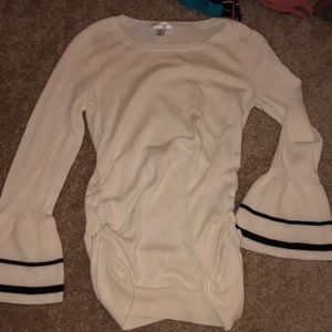 Cream maternity blouse